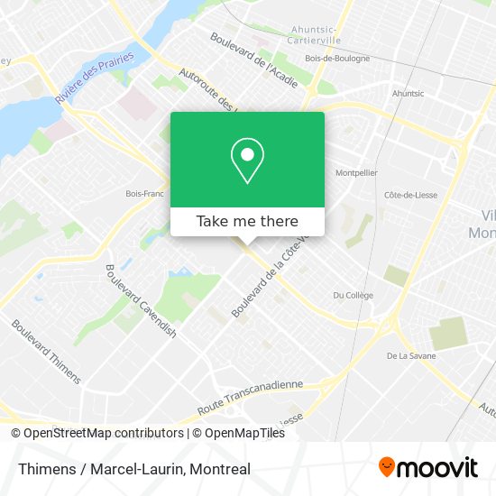 Thimens / Marcel-Laurin map