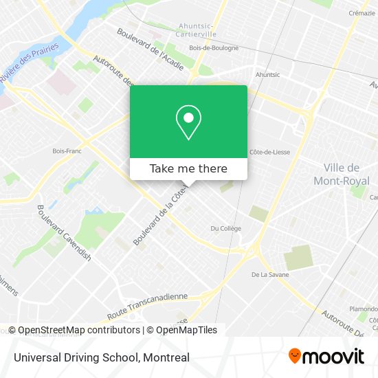 Universal Driving School map