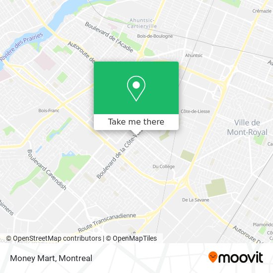 Money Mart map