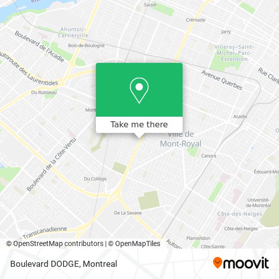 Boulevard DODGE map