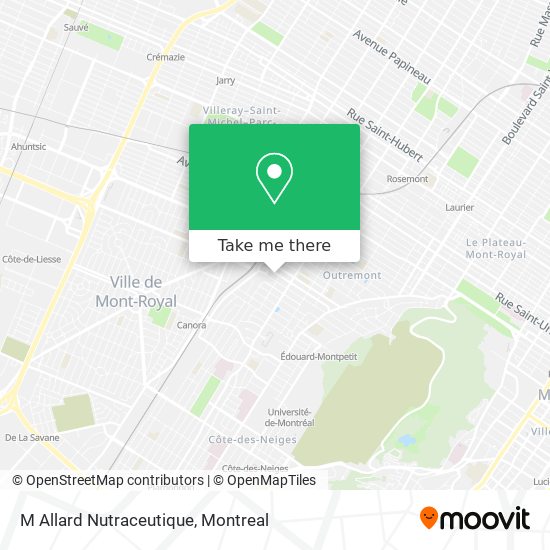 M Allard Nutraceutique map