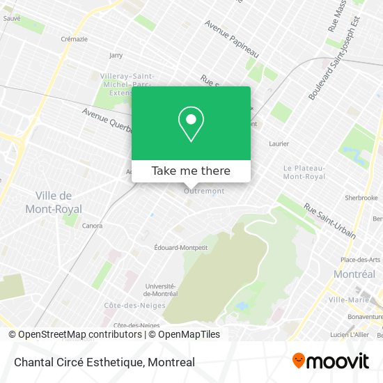Chantal Circé Esthetique map