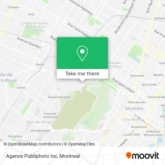 Agence Publiphoto Inc map