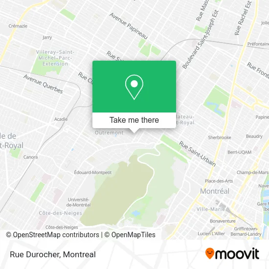 Rue Durocher map
