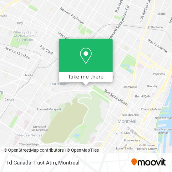 Td Canada Trust Atm map