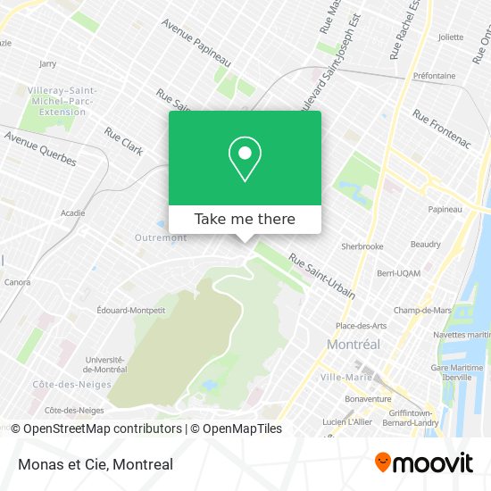 Monas et Cie map