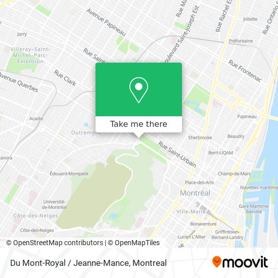 Du Mont-Royal / Jeanne-Mance map