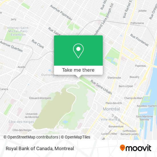 Royal Bank of Canada map