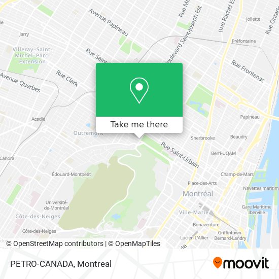 PETRO-CANADA map