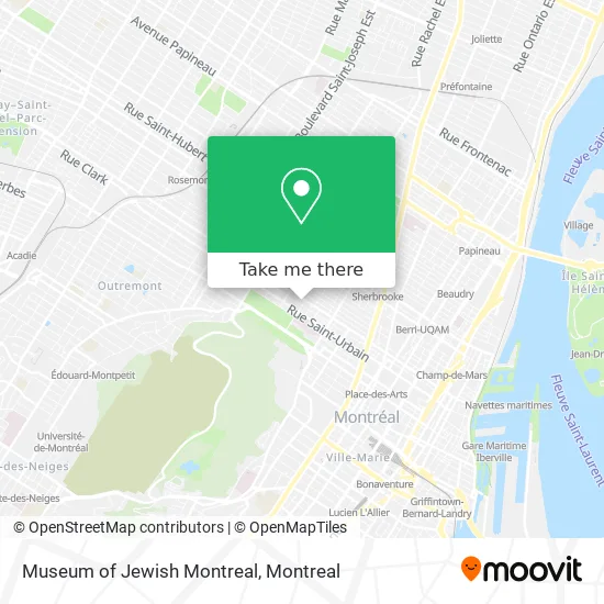 Museum of Jewish Montreal map