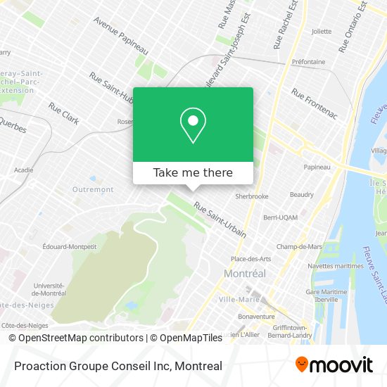 Proaction Groupe Conseil Inc map