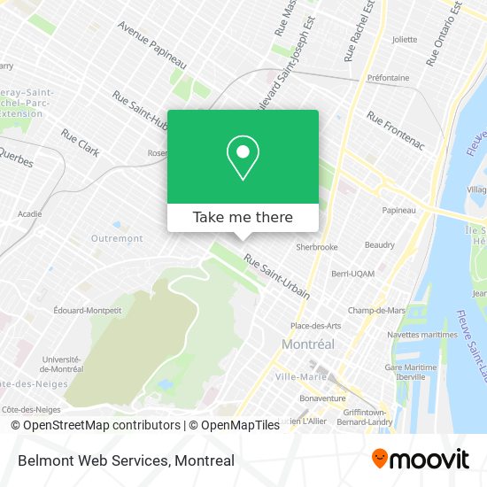 Belmont Web Services map