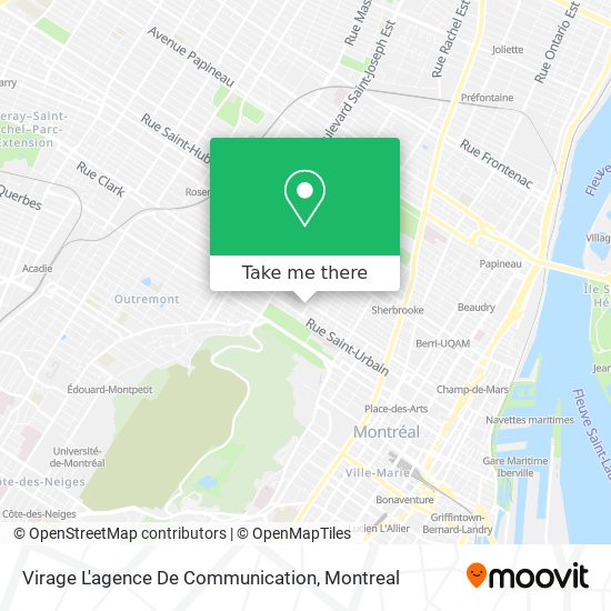 Virage L'agence De Communication map