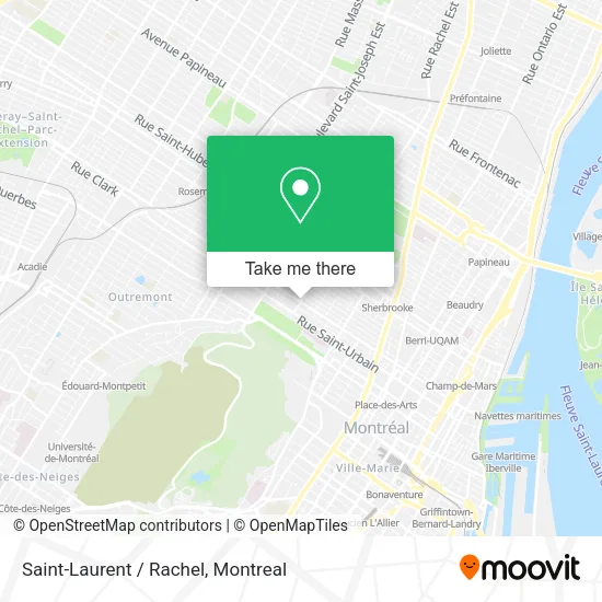 Saint-Laurent / Rachel map