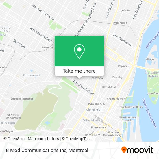 B Mod Communications Inc map