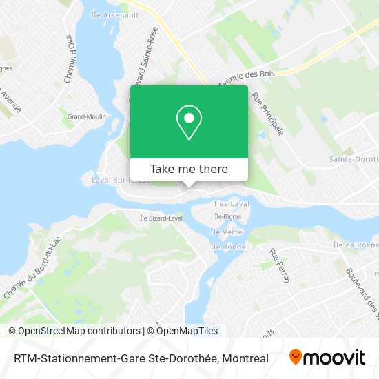 RTM-Stationnement-Gare Ste-Dorothée map