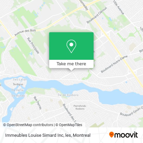 Immeubles Louise Simard Inc, les map