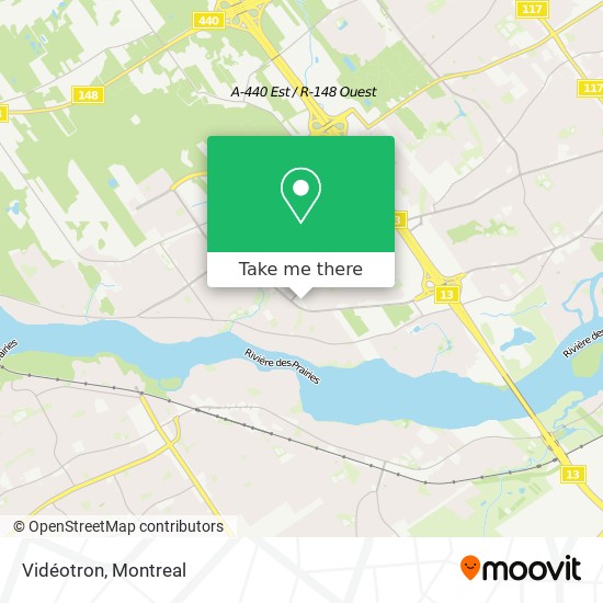 Vidéotron map