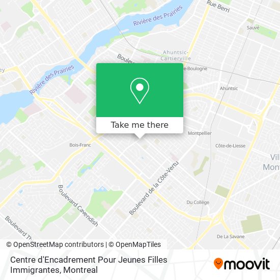 Centre d'Encadrement Pour Jeunes Filles Immigrantes map