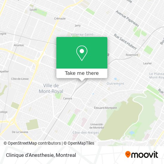 Clinique d'Anesthesie map
