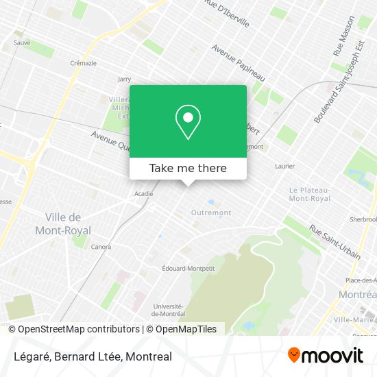 Légaré, Bernard Ltée map
