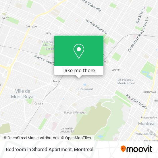 Bedroom in Shared Apartment map