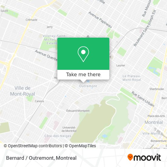 Bernard / Outremont map