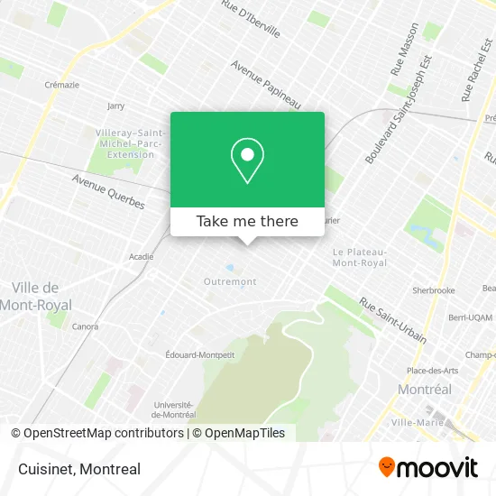 Cuisinet map