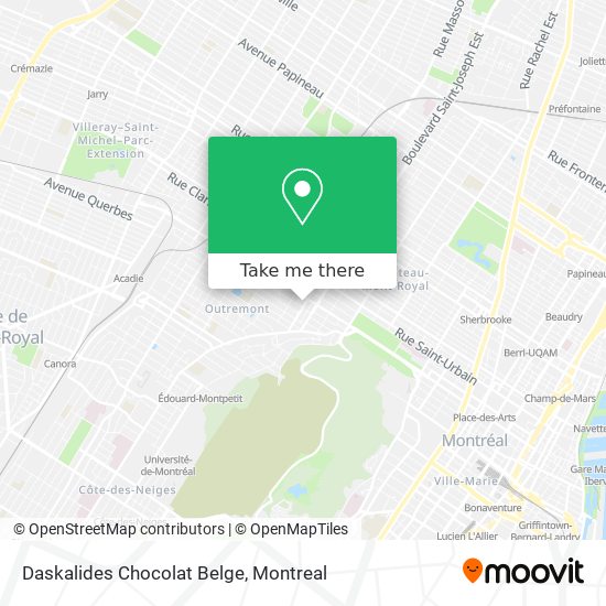 Daskalides Chocolat Belge map