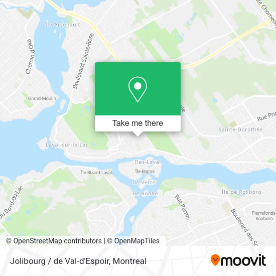 Jolibourg / de Val-d'Espoir map