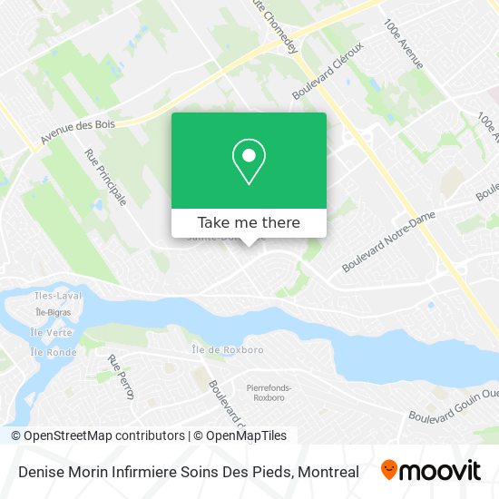 Denise Morin Infirmiere Soins Des Pieds map