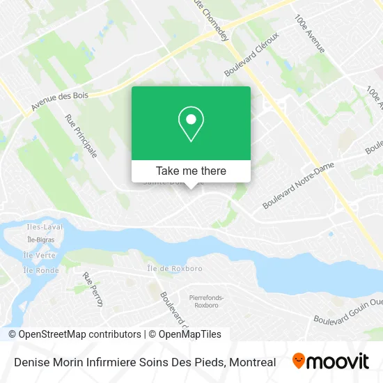 Denise Morin Infirmiere Soins Des Pieds map