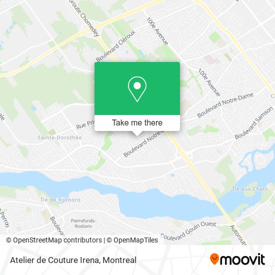 Atelier de Couture Irena map
