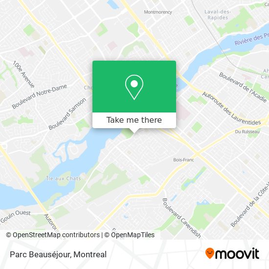 Parc Beauséjour map