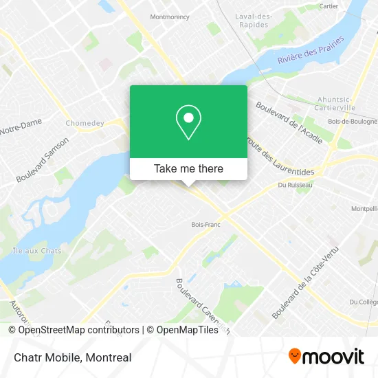 Chatr Mobile map