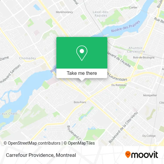Carrefour Providence map