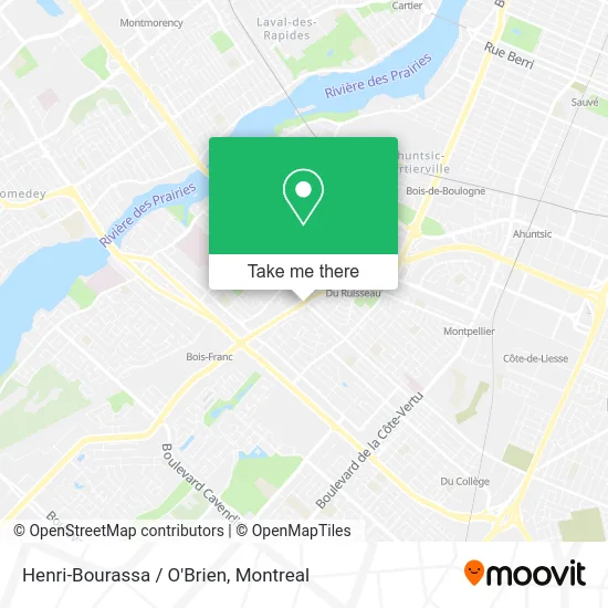 Henri-Bourassa / O'Brien map