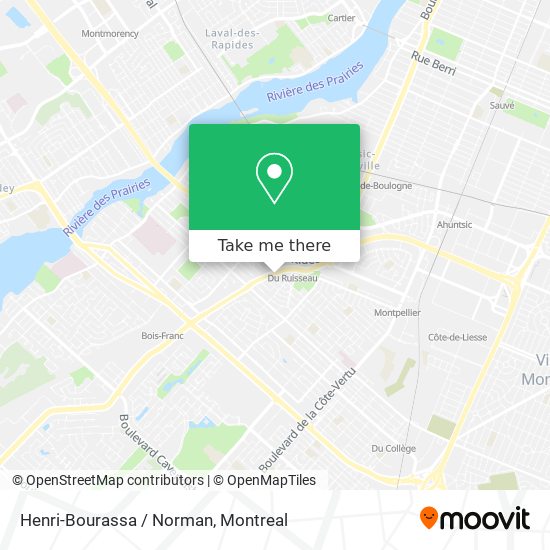 Henri-Bourassa / Norman map