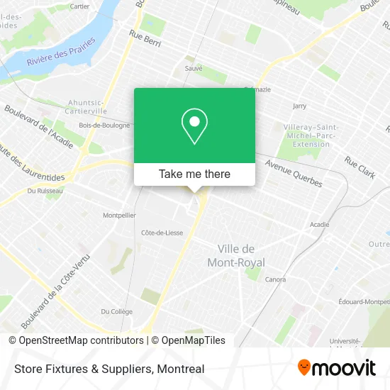 Store Fixtures & Suppliers map