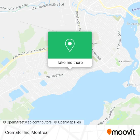 Crematel Inc map