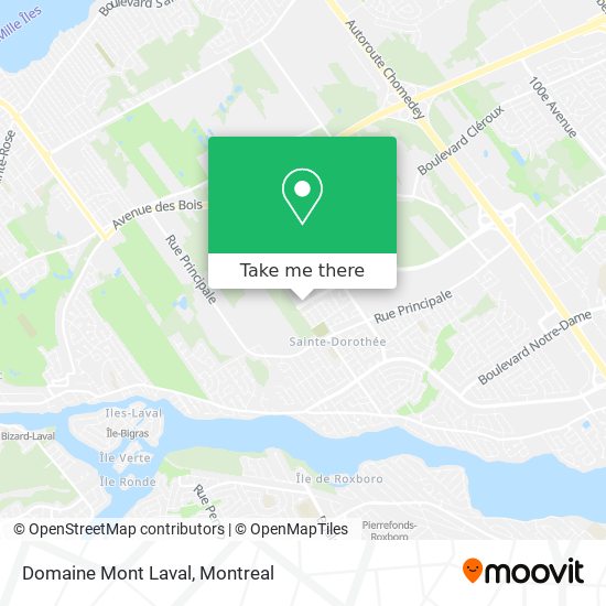 Domaine Mont Laval map