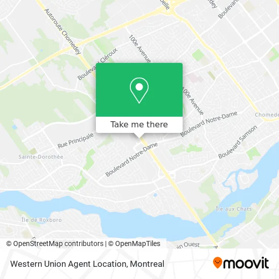 Western Union Agent Location map