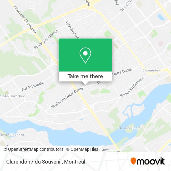 Clarendon / du Souvenir map