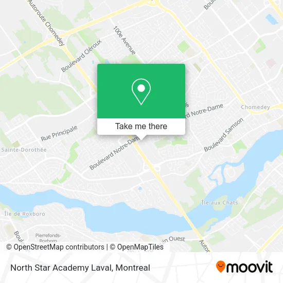 North Star Academy Laval map