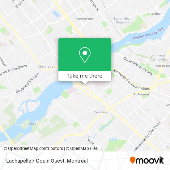 Lachapelle / Gouin Ouest map