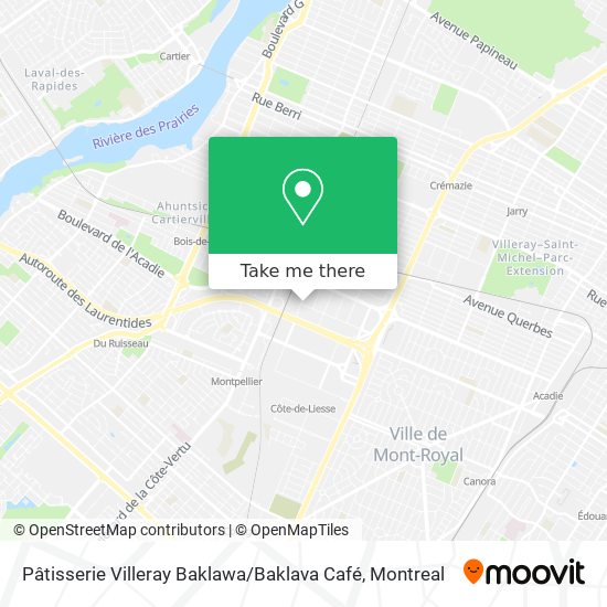 Pâtisserie Villeray Baklawa / Baklava Café map