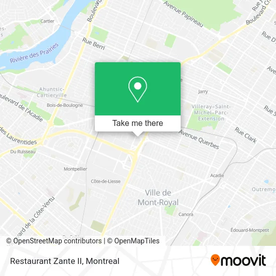 Restaurant Zante II map