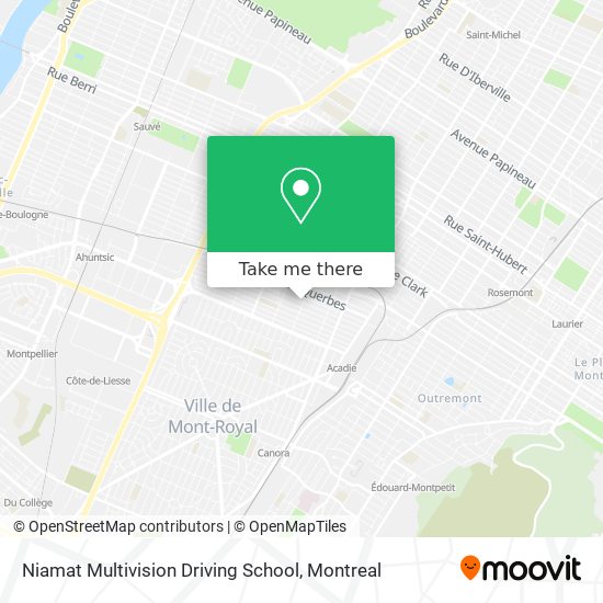 Niamat Multivision Driving School map