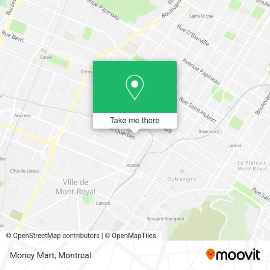 Money Mart map
