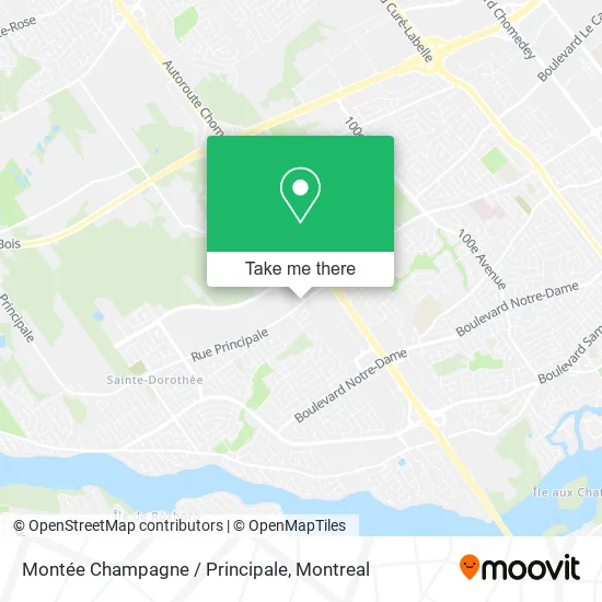 Montée Champagne / Principale map